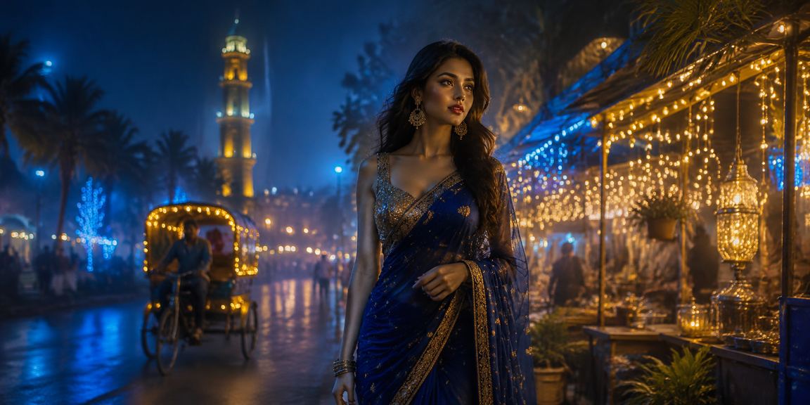 ঢাকার নাইট মার্কেটে ক্রিকেট বেটিং উপভোগ করছেন একজন তরুণ বাংলাদেশি